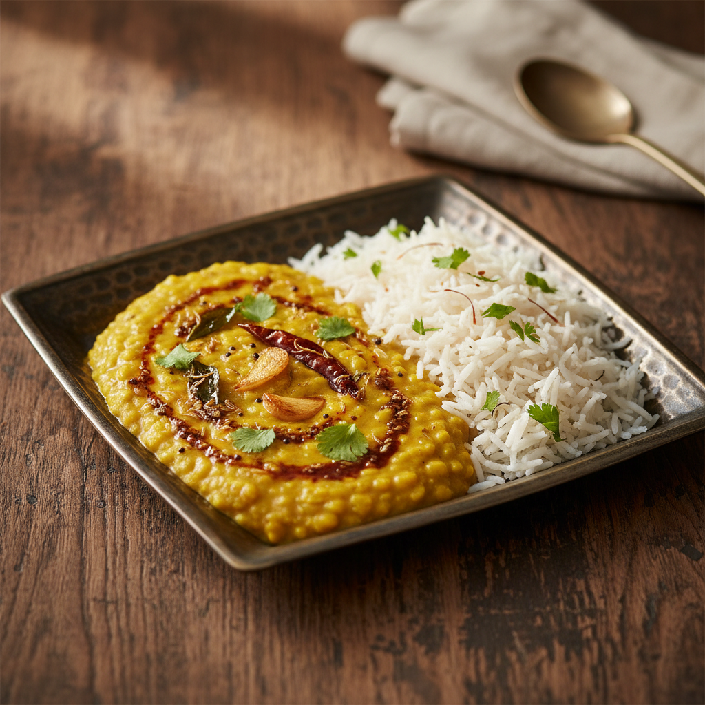 Dal Tadka with Rice