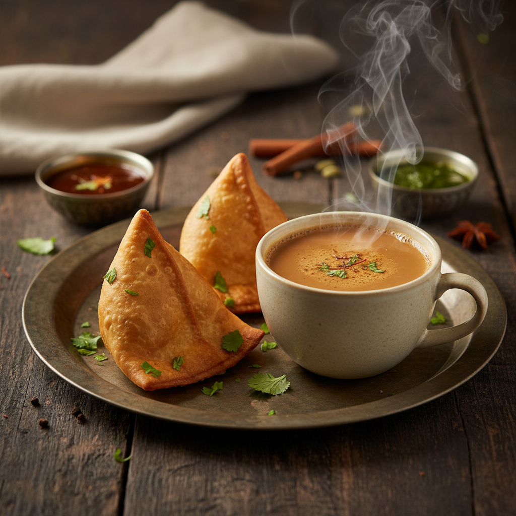 Samosa with Tea